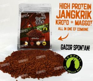 SEMPATI INSECT MIX BIRD FOOD 100 GR PAKAN PUR VOER BURUNG MURAI KACER CIBLEK CIPOH PUR INSNECT BLEND
