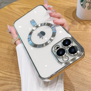 magsafe iPhone case For iPhone 14 13 12 11 Pro Max XS XR X 8 + 7 Plus Wireless Charging Magnetic Phone Casing Full Cover Clear Shockproof Phone Cover Top Seller（ship today）