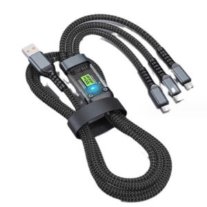 Cáp dữ liệu 3 to 1 PD100W cáp sạc nhanh thích hợp cho Apple Android Samsung Xiaomi và Huawei