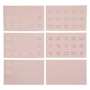 6 Sheets Bible Index Tabs Decorative Bible Tabs Laminated Bible Labels Easy to Read Bible Journaling Supplies for Girl