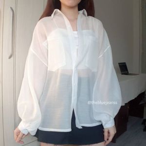 ( ẢNH THẬT) SÉT ÁO SƠ MI LỤA MỎNG KÈM ÁO 2 DÂY THỜI TRANG HÀN QUỐC AMELIA