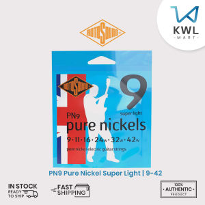 Rotosound Pure Nickels Pure Nickel Electric Guitar Strings PN9 Super Light PN10 Regular