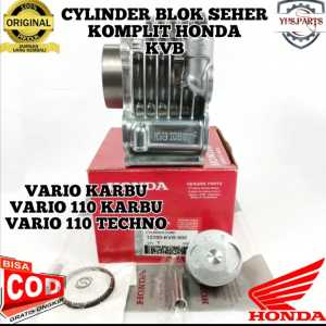 ASLI ORIGINAL CYLINDER BLOK PISTON HONDA AHM KVB VARIO 110 KARBU LAMA OLD TECHNO