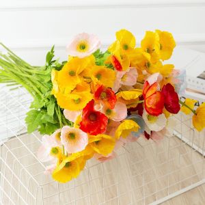 [FREESHIP HCM]1 cành 4 bông hoa cẩm túc  hoa giả trang trí  hoa giả cao cấp hoa lụa trang trí  hoa giả để bàn hoa giả treo tường  MS11-FLOWER HOUSE