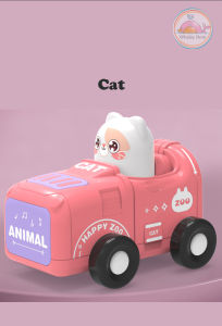 Cute Animal Racing Press&Go Inertia Toy Car toy gift door gift.