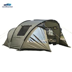 Ueb Official Mall ✪เต็นท์ 4 ฤดู 210T ผ้าแพรแข็งพร้อมมุ้งลวดระเบียงเต็นท์สำหรับแบ็คแพ็คสำหรับปั่นจักรยาน/รถจักรยานยนต์เดินป่าปีนเขา