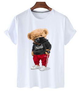 jayaragastore Tshirt Teddy Bear Black and white best