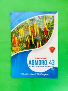 Benih Cabe Rawit ASMORO 43 PNC Cap Kelud isi 10 gr terbaikk!!