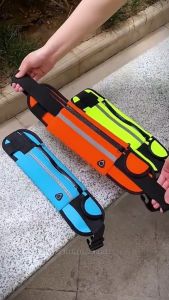 Slim Sport Running Waist Bag Waterproof Elastic Belt Pouch for Phone Keys Travel Outdoor