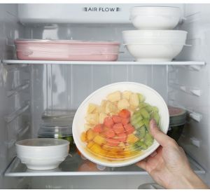 Shuno (6 pcs) Plate Set Food Cover Storage Silicon Fresh Kitchen Utensil Plastic Wrap Pinggan Mangkuk Dapur Murah廚房用具餐具用品保鮮膜套