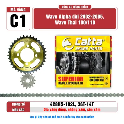 Nhông Sên Dĩa WAVE Sên 9 Li/10 Ly Gia Nhiệt Nhiều Tầng Thép Carbon S45C - NSD Xe Máy CATTA