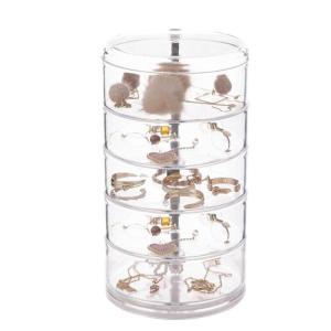 Elegant Multilayer Rotating Storage Box Clear Display Case Space Saving Organization 3/4/5Tier