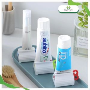 Dụng cụ nặn kem đánh răng kẹp tuýp kem hình cá dễ thương – đế hút chân không tiện lợi tiết kiệm
