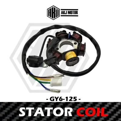 MOTORCYCLE STATOR COIL ASSY FOR GY6 125/ RUSI