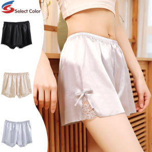 KINGMONG Summer Leggings Safety Pants Womens Lace Ice Silk Shorts Can Be Worn Outside Large Size Loose Underwear Panties Safety Short Pant