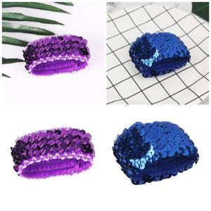 Sequined Fingerless Arm Sleeves Wrist Cuffs for Women Men Stage Performers Dressingup Dance EventProps Cuff Extension