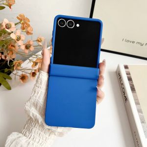 Luxury Matte Candy Color Case for Samsung Galaxy Z Flip 7 6 5 4 3 ZFlip flip7 Solid Color Hard Hinge Shockproof Ins Korean Cover