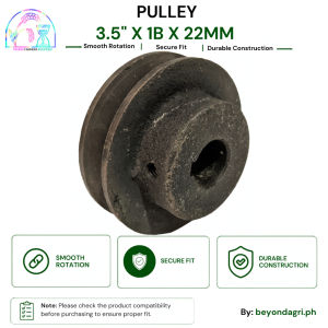 Pulley 3.5" X 1B X 22MM for Engine Transmission Kuliglig Hand Tractor