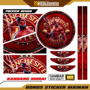 [COD] Jual sticker  universal sangkar kenari dan murai Harga Terbaik & Termurah terupdate motif logo bola ikan koisayap srigala naga singa kartun 3d