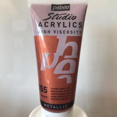 Pebeo Studio Acrylics- Iridescent Copper 100ml Code 355