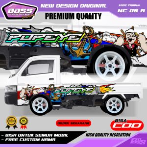 NC 08 - STIKER DECAL MOBIL NEW CARRY L300 PICKUP TRAGA TRITON HILUX STRADA DMAX GRATIS CUSTOM NAMA