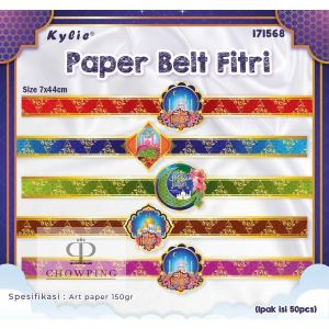 50pcs Paper Belt Toples Lebaran Parcel Hampers Idul Fitri