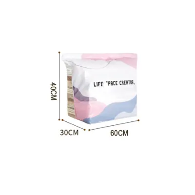 DAPHNEP Cube Compression Vacuum Storage Bags Space Saving Press Seal No-Pump Vacuum Bags Compression Desig Storage Compression Bag Bedding Storage