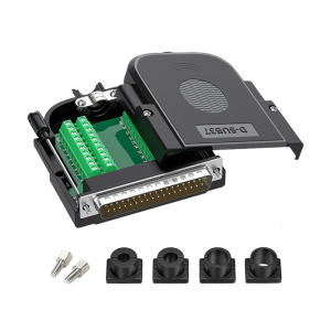 Tool Less DB37 Male Terminal Connector With Environmental Housing For Modem And Barcode Machines