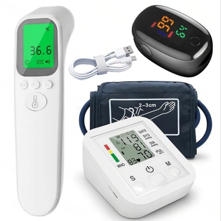 （3 value set meals）Blood Pressure Monitor Heart Beat Monitor BP Cuff ...