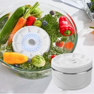 YERZ Effortless Cleansing Fruit Vegetable Cleaning Machine Multifunctional Effective Vegetable Washing Device Convenient Ingredient Purifier Food Purification Machine Food Preparation