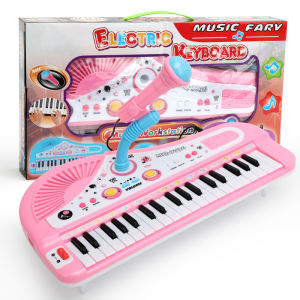 Kids Piano 37 Keys Mini Electronic Organ Musical Piano Teaching Keyboard With Microphone Educational