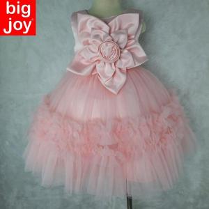 Big Joy Baby Formal Gown Dulce Elegant Baby Party Dress with Big Flower For Ages 3 to 24 Months Old 564301
