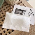 AO LÓT QUÂY, Áo Ngực Bra Ống 2 Dây Cotton Gân Tăm Có Mút Ngực. 