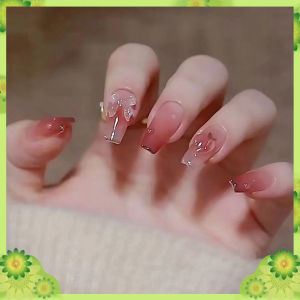 DD181 เล็บปลอม เล็บปลอมยาว เล็บปลอมยาว สไตล์โมเดิร์นใช้งานง่ายกล่องละ 24 ชิ้น