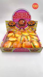 12 pcs Snack Time Burger Squishy Toy C584 Wholesale Paninda Lootbag Fillers
