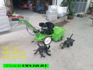 Máy phát cỏ trục băm đa năng vun luống xới đất động cơ xăng nhập khẩu