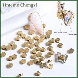 Hmeme 5pcs Manicure rotating jewelry accessories universal rotating bearings rotatable transfer bead nail decoration