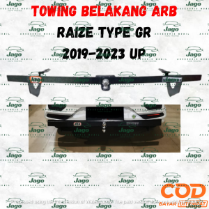 TANDUK TOWING DEPAN DAN BELAKANG BESI BAR PELINDUNG BEMPER MOBIL RAIZE TYPE GR 2019-2023 UP