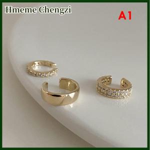 Hmeme Delicate Zircon Cute Clip Earrings Female Buckle Ear Cuff No Piercings Cartilage Ear for Women Fashion Jewelry