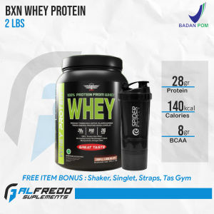 BXN Whey Protein 100% Protein From Whey 2 Lbs Ukuran BPOM dan HALAL