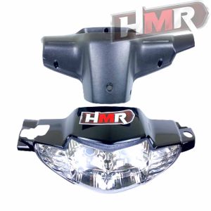 HMR Batok Depan Belakang & Lampu Depan Honda Supra FIT Lama Tahun 2003-2005-Hitam