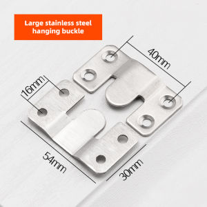 1pcs Stainless Steel Furniture Interlock Bracket Interlocking Photo Frame Hook Z Clip