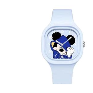 Christmas gifts Mickey Minnie Mouse Watch New Mickey Kids Square Boy Girl Cute Anime Cartoon Primary School Student Fashion Watch Birthday Gift