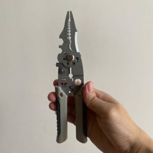 Kìm cắt đa năng 15 trong 1 chuyên cắt tuốt uốn dây điện kèm ép cos bấm cos tuốt dây điện -