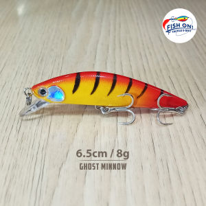 6.5cm 8g GHOST Minnow Sinking type Fishing Casting Lures Artificial minnow Bait with Upgraded STAINLESS HOOKS