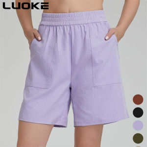 Luoke ผู้หญิงเสื้อกั๊กสไตล์เกาหลี Vesting เสื้อกั๊กโยคะวิ่งคอสูงฟิตเนสแฟชั่น Breathable แน่นตัวอักษรพิมพ์กีฬา Moisture Wicking เสื้อยืด