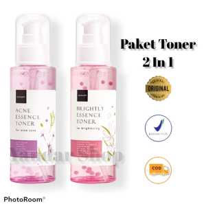 Scarlett Whitening Paket 2 in 1 Essence Toner / Acne Essence Toner + Brightly Essence Toner