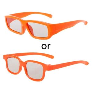 Polarized Passive Kids 3D Glasses with Polarized Lenses Experience 3D Visual Effect No Flash 3D for TV/Movies/Cinema