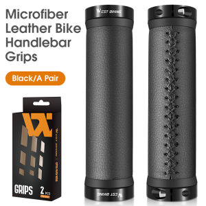 WEST BIKING Bicycle Grips Microfiber Leather Handlebar End Cap MTB Road Bike Soft Anti-Skid Shock Absorber Cycling Grips
