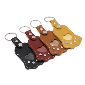 Thú Cưng kỷ niệm tóc Keychain chất liệu da PU lưu niệm chủ cho lông thú Chó mèo lưu trữ sử dụng hàng ngày du lịch thân thiện Keyring